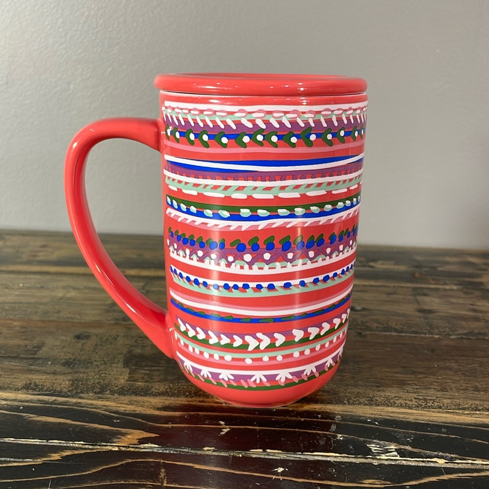 David’s Tea mug with lid